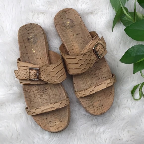 Coach Shoes - Coach Sunny cork snake sandals